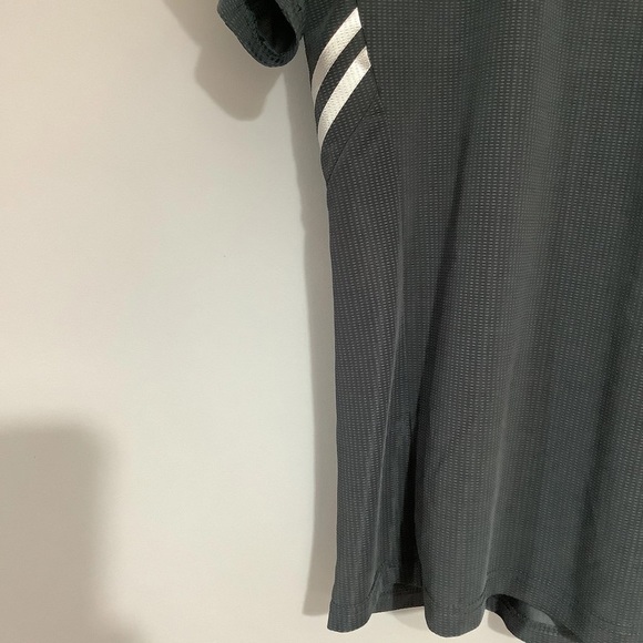 Nike Dri-fit Fitted Polo Shirt - Size M - Grey - Reflective - P2P 19” - Picture 5 of 6